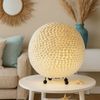 RGB LED Kugel Tischleuchte mit Muscheln verziert, 25 cm, BALI Bild 5