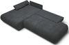 Selsey 'Armone' Ecksofa mit Schlaffunktion, Chenille, Ottomane links, Graphit Bild 4