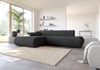 Selsey 'Armone' Ecksofa mit Schlaffunktion, Chenille, Ottomane links, Graphit Bild 3