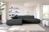 Selsey 'Armone' Ecksofa mit Schlaffunktion, Chenille, Ottomane links, Graphit Bild 2