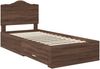 vidaXL Bettrahmen Braun Eichen-Optik 70 x 190 cm Holzwerkstoff 3413672 Bild 4