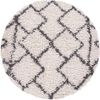 Paco Home Hochflor-Teppich Kalmar 450, rund, Höhe: 44 mm, Shaggy, Scandi Design, modernes Rauten Muster, weich & kuschelig Bild 4