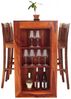 Bar-Esstisch 140x110x60 aus indischem Sheesham-Massivholz Bild 2
