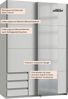 Schwebetürenschrank Emden Kleiderschrank mit Spiegel Ausführung weiß Bild 3