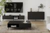 AX LIVING Lowboard TV Delvine 175 cm Schwarz – modernes TV Möbel Design Bild 3
