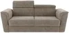 Vente-unique - RIZORA Sofa Stoff Schokoladenbraun - B 223 cm96 cm x H 88 cm x L 210 cm Bild 3