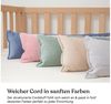 Ehrenkind Nestchenschlange Bettschlange Cord aus 100% Bio-Baumwolle, Schutz und Geborgenheit, (Kuschelschlange, Bettumrandung Babybett), Bettschlange Baby Bild 4