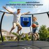 HOMALL Gartentrampolin Basketballkorb-Trampoline, Outdoor-Trampoline, Kindertrampoline, Ø 228 cm, (228/305/366/427 cm, komplett mit Basketball, Pumpe, Sicherheitsnetz, Leiter und 360°-Geländer, maximale Belastbarkeit 150 kg) Bild 4