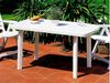 PROGARDEN 90990 Gartentisch Faro, weiß ***NEU*** Bild 2