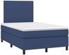 vidaXL Boxspringbett mit Matratze & LED Blau 120x190 cm Stoff 3270189 Bild 3
