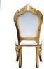 Casa Padrino Esszimmerstuhl Barock Esszimmer Stuhl Weiß / Gold - Möbel Antik Stil Bild 2