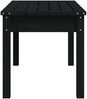 vidaXL Gartenbank Schwarz 80x44x45 cm Massivholz Kiefer 824001 Bild 5