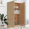 vidaXL Bücherregal Sonoma-Eiche 82,5x30,5x150 cm Holzwerkstoff 802726 Bild 3