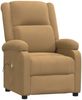 vidaXL Massagesessel Elektrisch Braun Samt 3098412 Bild 3