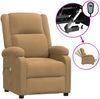 vidaXL Massagesessel Elektrisch Braun Samt 3098412 Bild 2