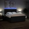 vidaXL Boxspringbett mit Matratze Schwarz 180x200 cm Stoff 3294049 Bild 4