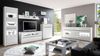 'CARAT' Sideboard weiß Hochglanz/ Beton Optik Bild 4