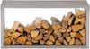 Kaminholzregal Metall PREMIUM - Innen und Aussen, Edelstahl Brennholzregal innen Kaminholzständer Kaminholzhalter Feuerholzregal Aussen Holz stapeln Terrasse, 40x50x100cm Bild 3