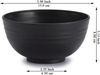 Berglander 12er Set Schwarze Kunststoff Schalen Bild 2