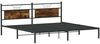 vidaXL Bettgestell ohne Matratze Räuchereiche 193x201 cm Holzwerkstoff 4106749 Bild 5