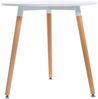 Esstisch AMIRA rund - 80x80x75cm, Holz, Weiß | Küchentisch Esszimmertisch Wohnzimmertisch Bild 2