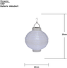 LED Solar-Lampion ,Festival', Dämmerungssensor, outdoor, 22cm, weiß Bild 3