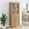 vidaXL Highboard 2 pcs Artisan-Eiche Holzwerkstoff 3415944 Bild 4
