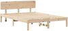 vidaXL Bettrahmen mit Kopfteil Natur 160 x 200 cm Massives Kiefernholz 872098 Bild 4