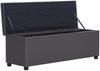 vidaXL Bank mit Staufach 116 cm Grau Kunstleder 281312 Bild 5