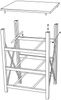 WENKO Regal mit 2 Schubladen, 43 x 32 x 41 cm Bild 5
