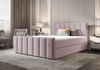 B&B Home 'Adelle IV' Boxspringbett mit Bettkasten, Samt, Altrosa, 140x200 cm Bild 2