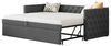 Merax Daybett, Tagesbett Schlafsofa mit Unterbett 90x200 cm/180x200 cm Polsterbett Samt Bild 4