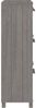 vidaXL Schuhschrank HAMAR Hellgrau 59,5x35x117 cm Massivholz Kiefer 340515 Bild 5