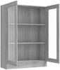 vidaXL Vitrinenschrank Grau Sonoma 82,5x30,5x115 cm Holzwerkstoff 815619 Bild 4
