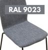 Albatros Esszimmerstühle 4er Set ENNA, grau - stapelbar, bequemer Polsterstuhl - Eleganter Küchenstuhl, Stuhl Esszimmer oder Esstisch Stuhl, Konferenzstuhl , Stückzahl:4, Farbe:Grau Bild 5