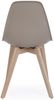 Stuhl Stemsy 4er-Set aus Kunststoff und Buchenholz, modern, taupe, komfortabel für Dein Zuhause Bild 2