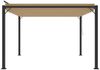 vidaXL Pergola mit Lamellendach 3x3 m Taupe Stoff und Aluminium 313925 Bild 5