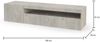 Dmora TV-Schrank Ardy, niedriges Wohnzimmer-Sideboard mit 2 Türen, Fernsehständer-Basis, 100 % Made in Italy, 150 x 40 x 37 cm, Zement, mit LED-Licht Bild 3