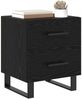 vidaXL Nachttisch 2 pcs Schwarz Eichen-Optik 40 x 35 x 47,5 cm 882063 Bild 3