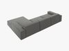Micadoni Ecksofa Jodie 4-Sitzer Rechts Samt Bluvel Hellgrau Bild 4