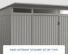 Hörmann Ecostar Metall-Gerätehaus Trend mit Pultdach Typ 1, 108x238 cm , graualuminium, 2,6 m²,1-flüglige Tür Bild 4