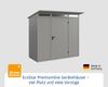 Hörmann Ecostar Metall-Gerätehaus Trend mit Pultdach Typ 1, 108x238 cm , graualuminium, 2,6 m²,1-flüglige Tür Bild 2