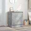 Schuhschrank, Schuhkipper für Flur, skandinavisch Betongrau 60x42x69 cm Holzwerkstoff Bild 3