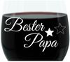 Leonardo Weinglas 400 ml, Bester Papa, Geschenk Stimmungsglas mit lustiger Gravur, Moodglas, 22 cm Bild 2