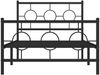 vidaXL Bettgestell mit Kopf- und Fußteil Metall Schwarz 100x190 cm 376238 Bild 5
