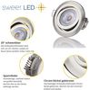 Sweet LED LED Einbaustrahler 6er Set 5 W Deckenspots rund chrom 3-Stufen dimmbar schwenkbar 230V, Deckenspots, Deckenstrahler,Einbauleuchten Bild 4