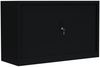 Querrollladenschrank Sideboard 120cm breit Stahl Büro Aktenschrank Rolladenschrank Schwarz (HxBxT) 750 x 1200 x 460 mm / 555129 Bild 2