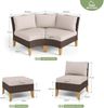 MFSTUDIO Polyrattan Lounge Set 20% Dicker Cushion PRO Fabric Gartenmöbel Bild 2