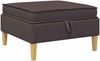 vidaXL Sofa-Hocker mit Stauraum Dunkelbraun Stoff 42027126 Bild 2