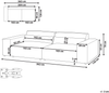 2-Sitzer Sofa Bouclé cremeweiß HELLNAR Bild 2